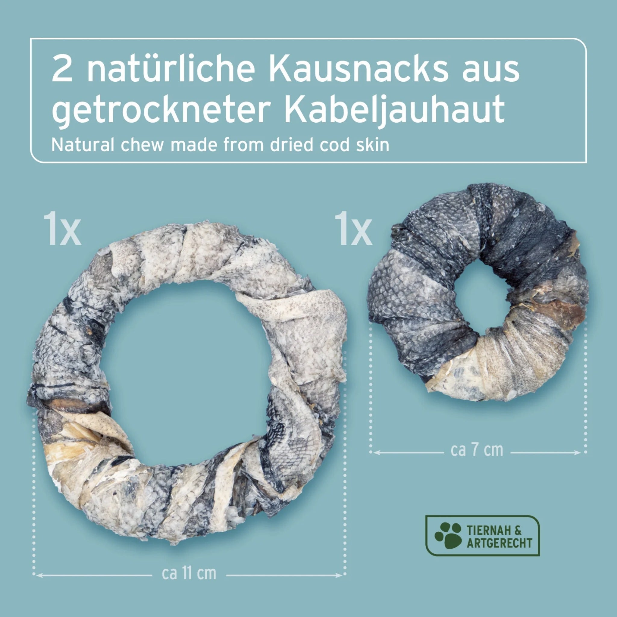 AniForte Fischhaut Donuts Hundesnack - Woofshack
