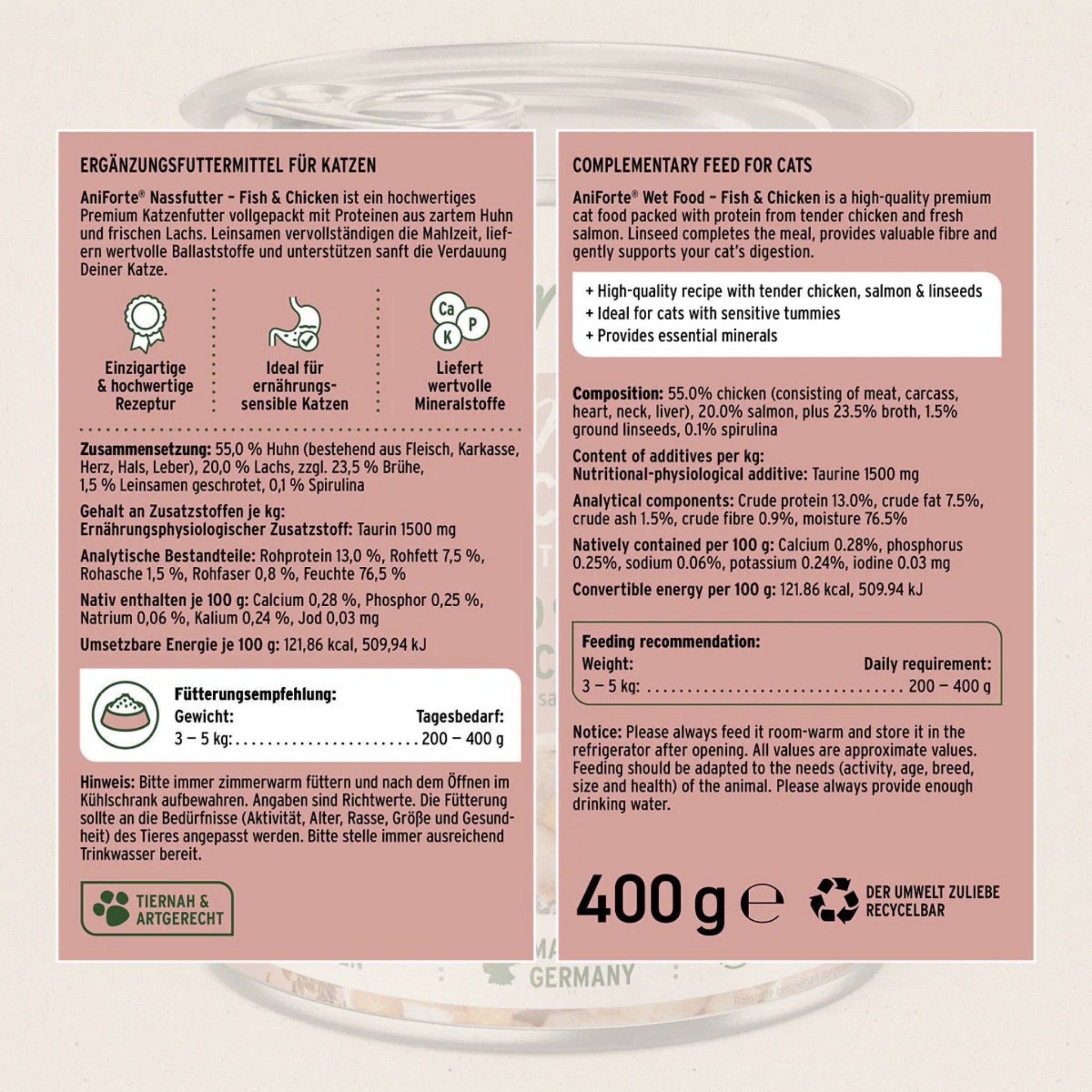 AniForte Fish &amp; Chicken Katzen Nassfutter - Woofshack