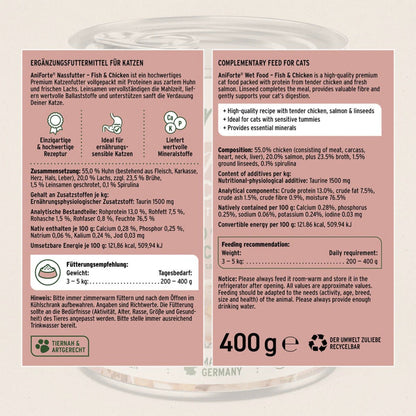 AniForte Fish &amp; Chicken Katzen Nassfutter - Woofshack
