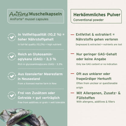 AniForte Grünlippmuschel Kapseln für Hunde