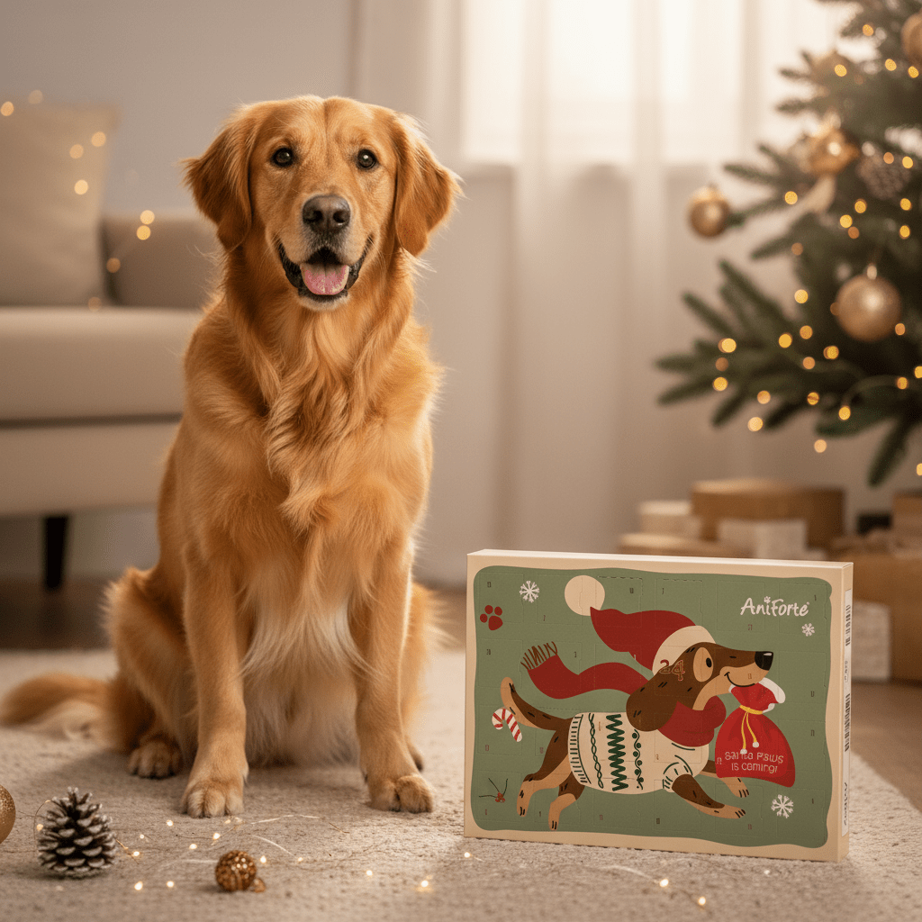 AniForte Hunde Adventskalender 2025 - 24 Natürliche Leckerlis Getreidefrei - Woofshack