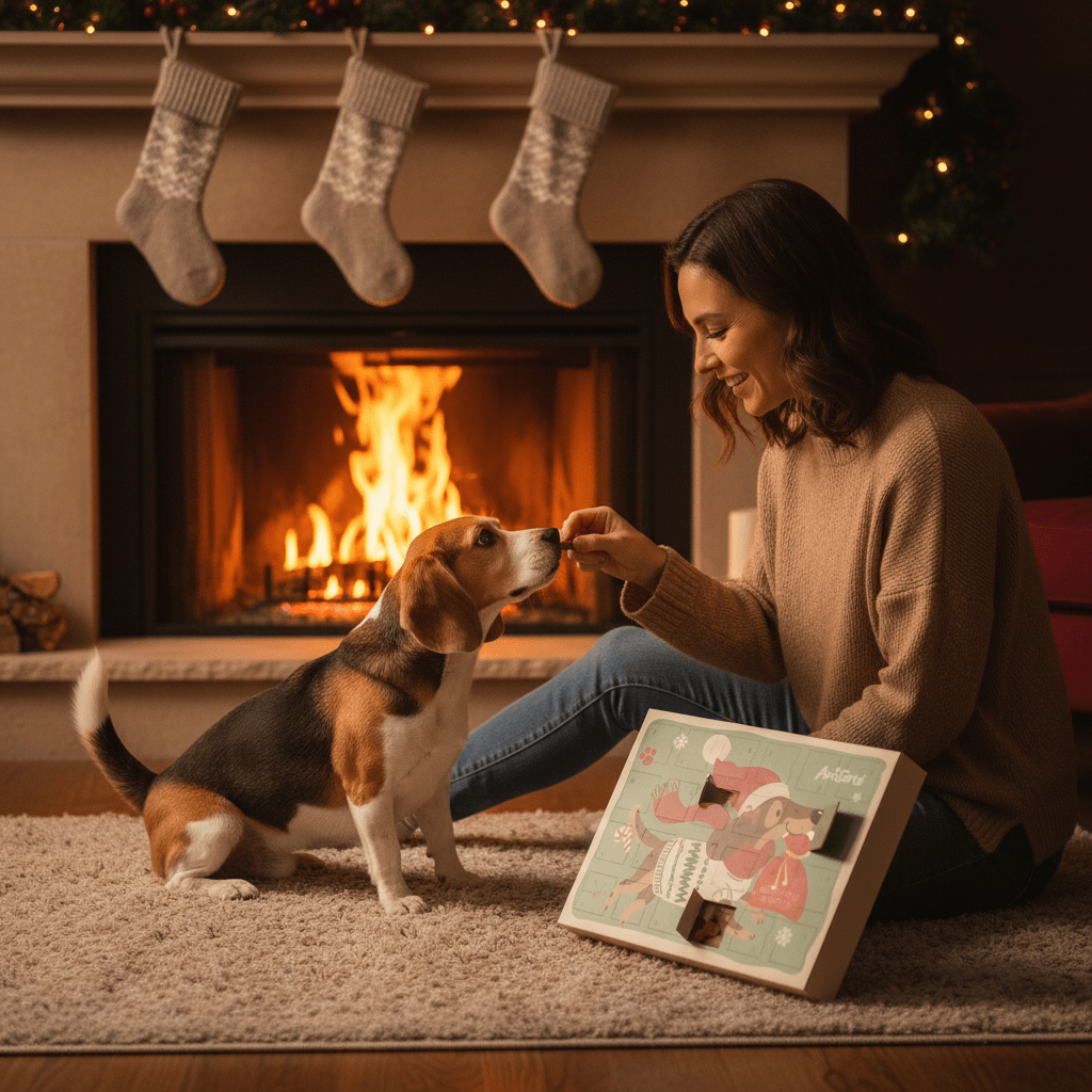 AniForte Hunde Adventskalender 2025 - 24 Natürliche Leckerlis Getreidefrei - Woofshack
