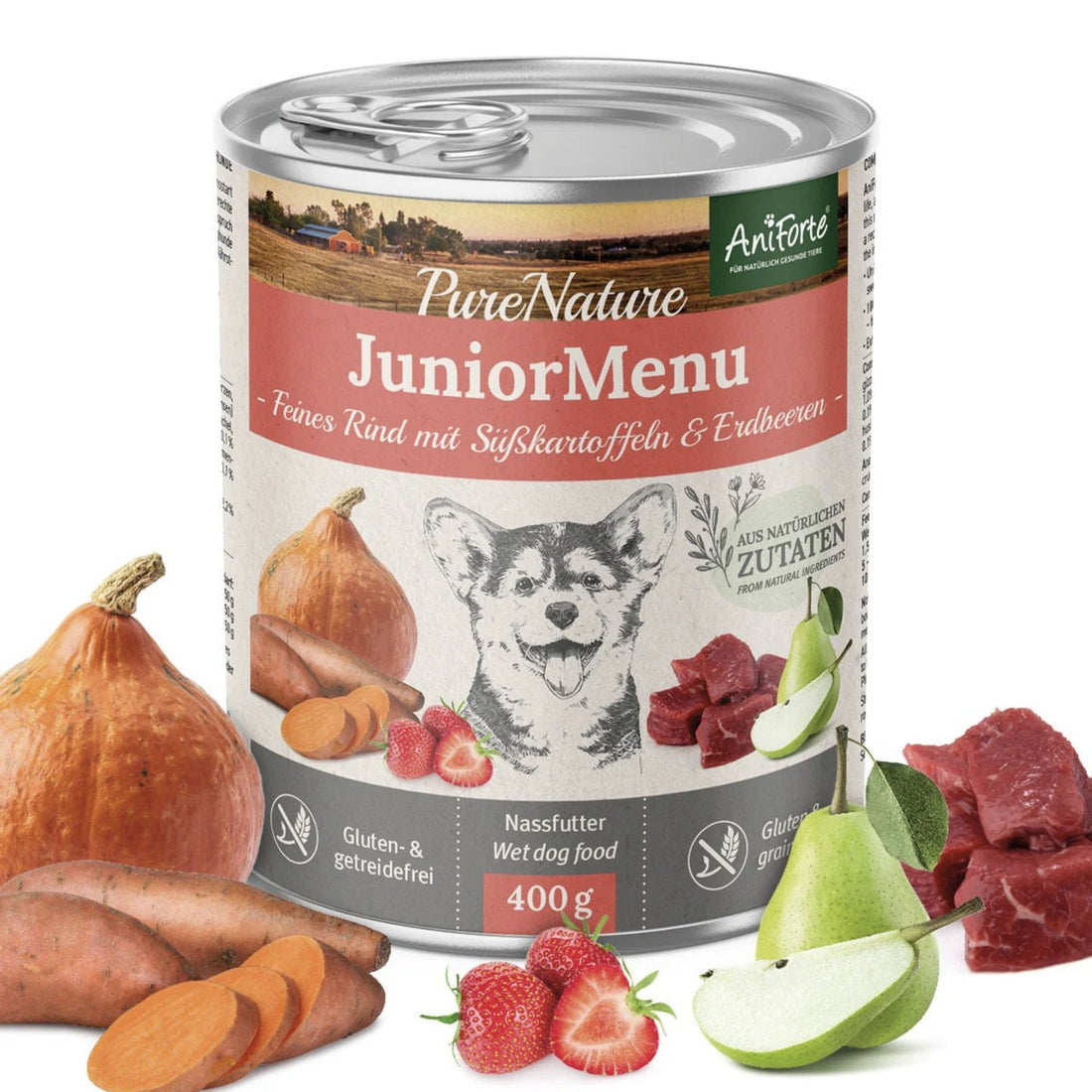 AniForte JuniorMenu Feines Rind, Welpen Nassfutter - Woofshack