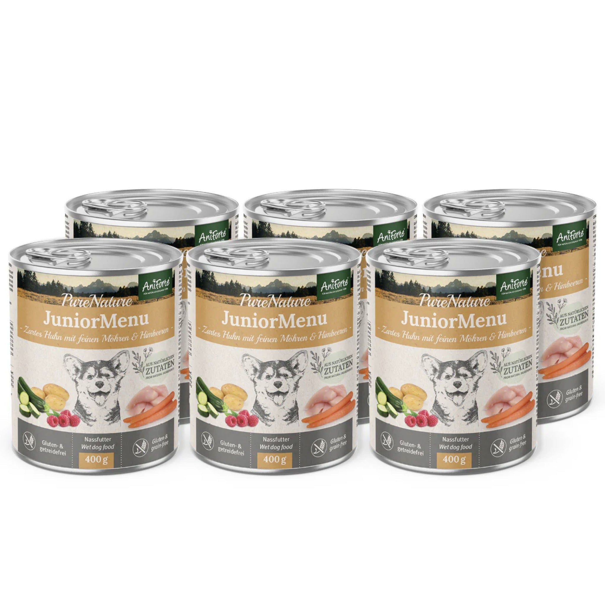 AniForte JuniorMenu Zartes Huhn, Welpen Nassfutter - Woofshack