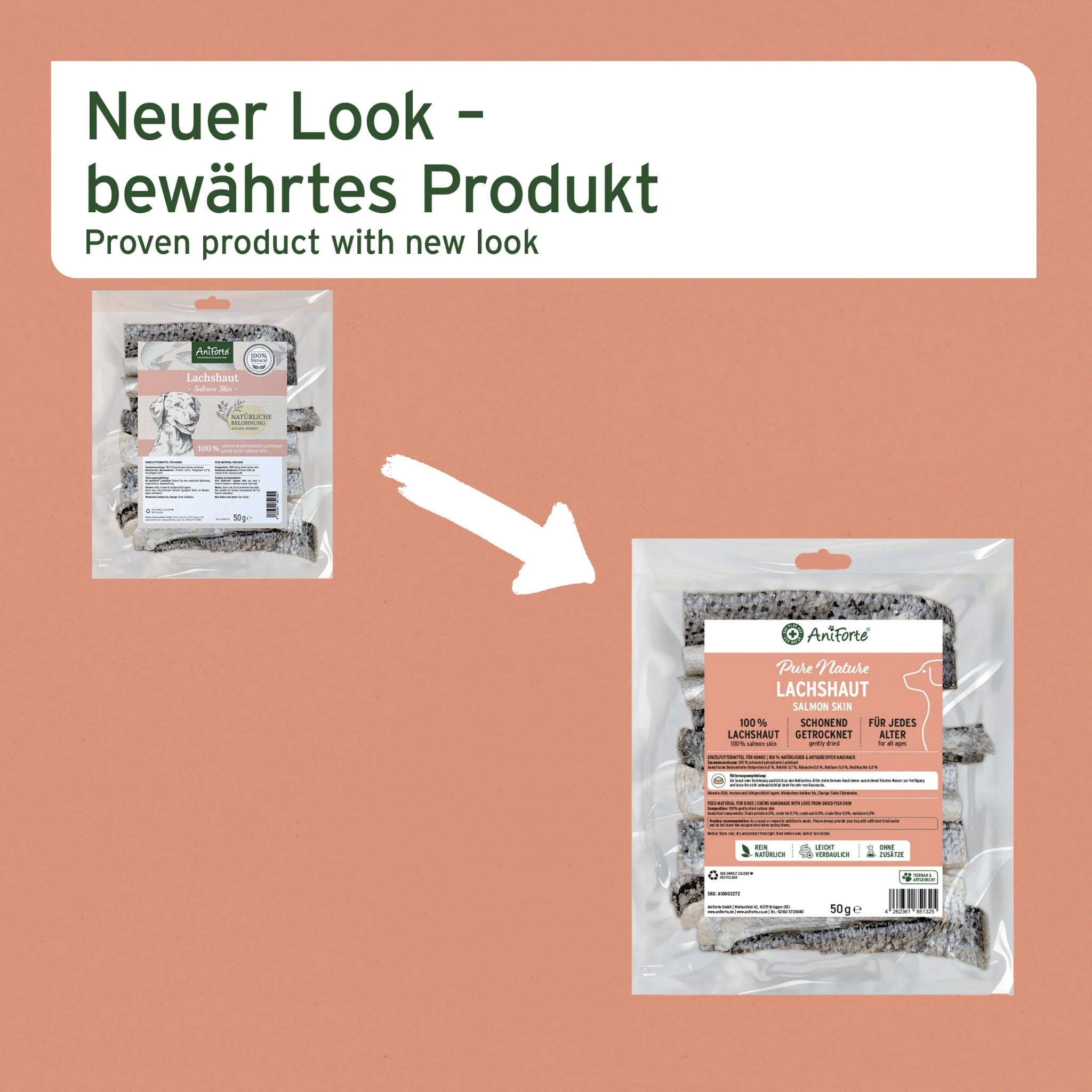 AniForte Lachshaut Hundesnack - Woofshack
