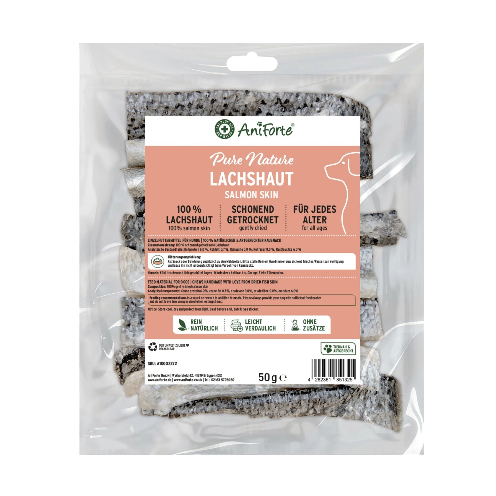 AniForte Lachshaut Hundesnack - Woofshack