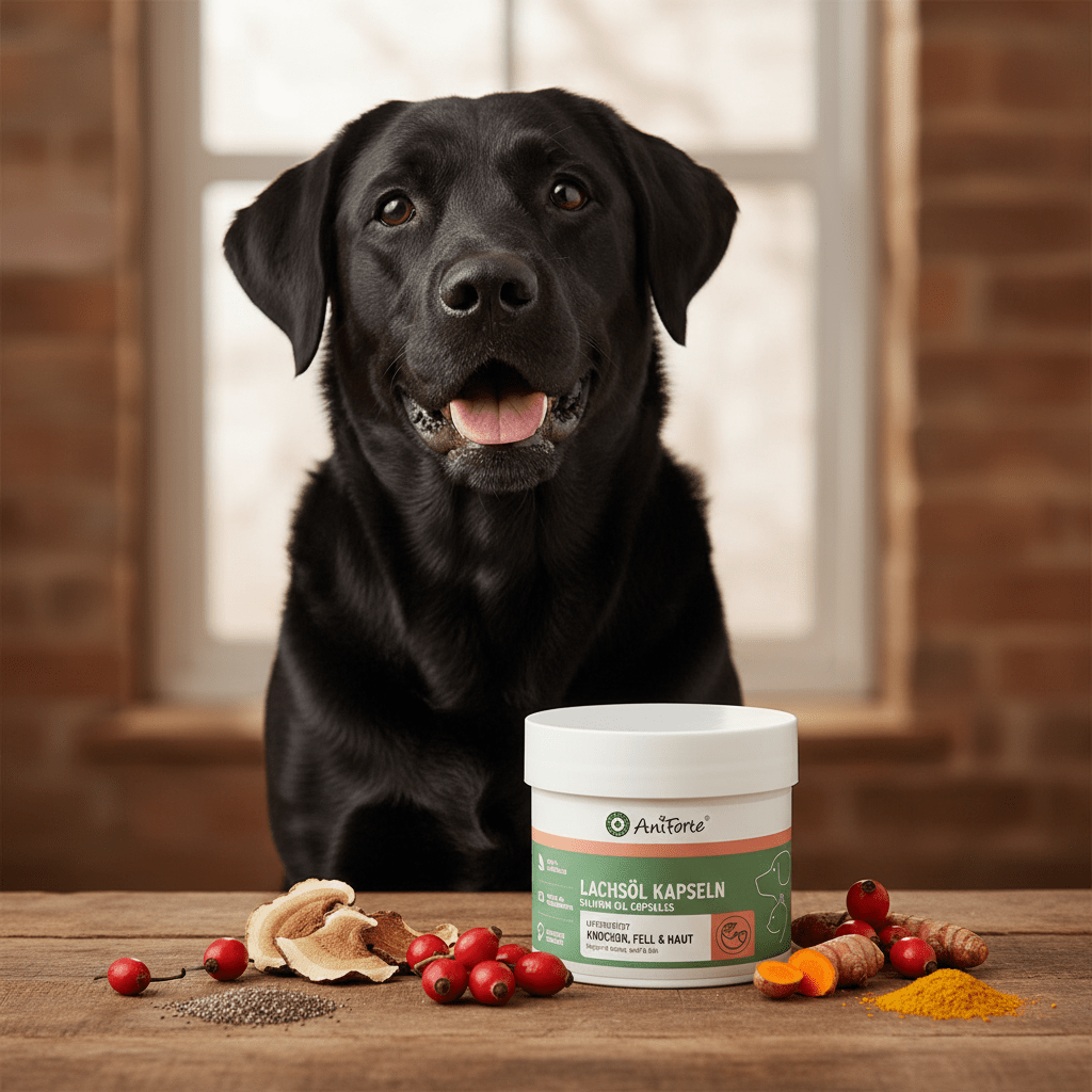 AniForte Lachsöl Kapseln für Hunde – Omega - 3 für glänzendes Fell, gesunde Haut &amp; starke Gelenke - Woofshack