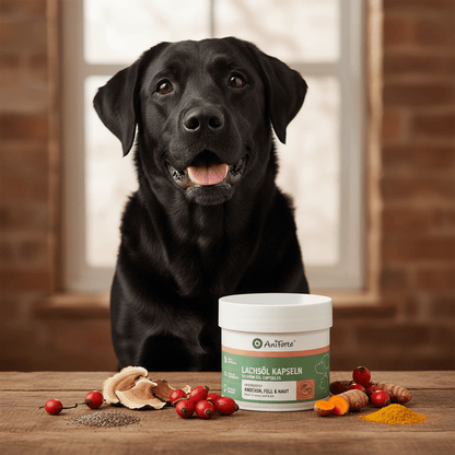 AniForte Lachsöl Kapseln für Hunde – Omega - 3 für glänzendes Fell, gesunde Haut &amp; starke Gelenke - Woofshack