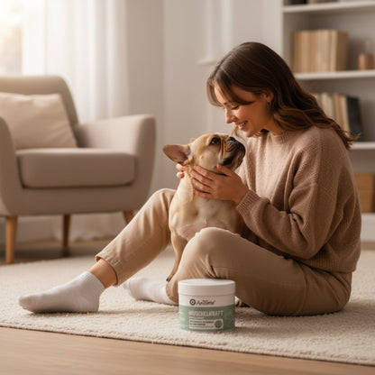AniForte Muschelkraft Pulver – Natürliche Gelenkunterstützung für Hunde &amp; Katzen mit Blauer Miesmuschel als Futtertopping - Woofshack