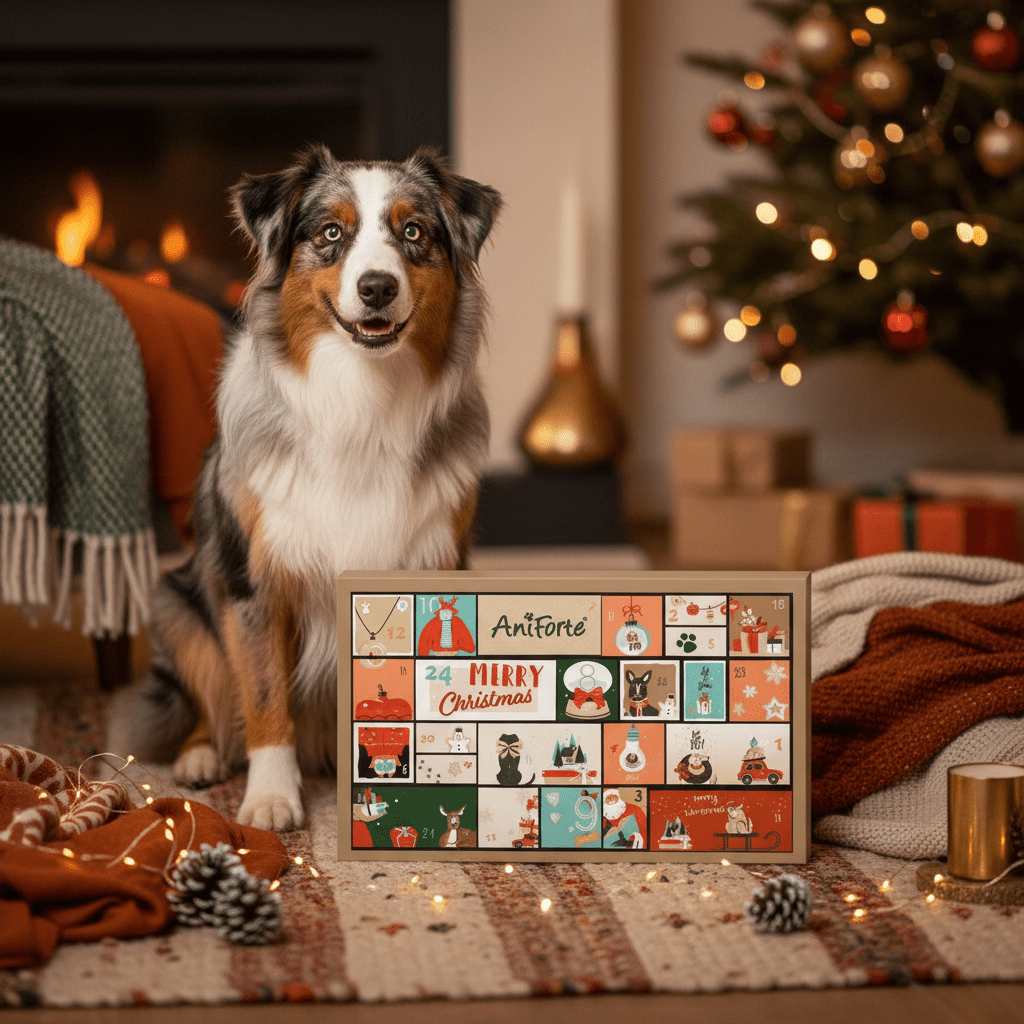 AniForte Premium Adventskalender für Hunde - 24 natürliche Leckerlis - Woofshack