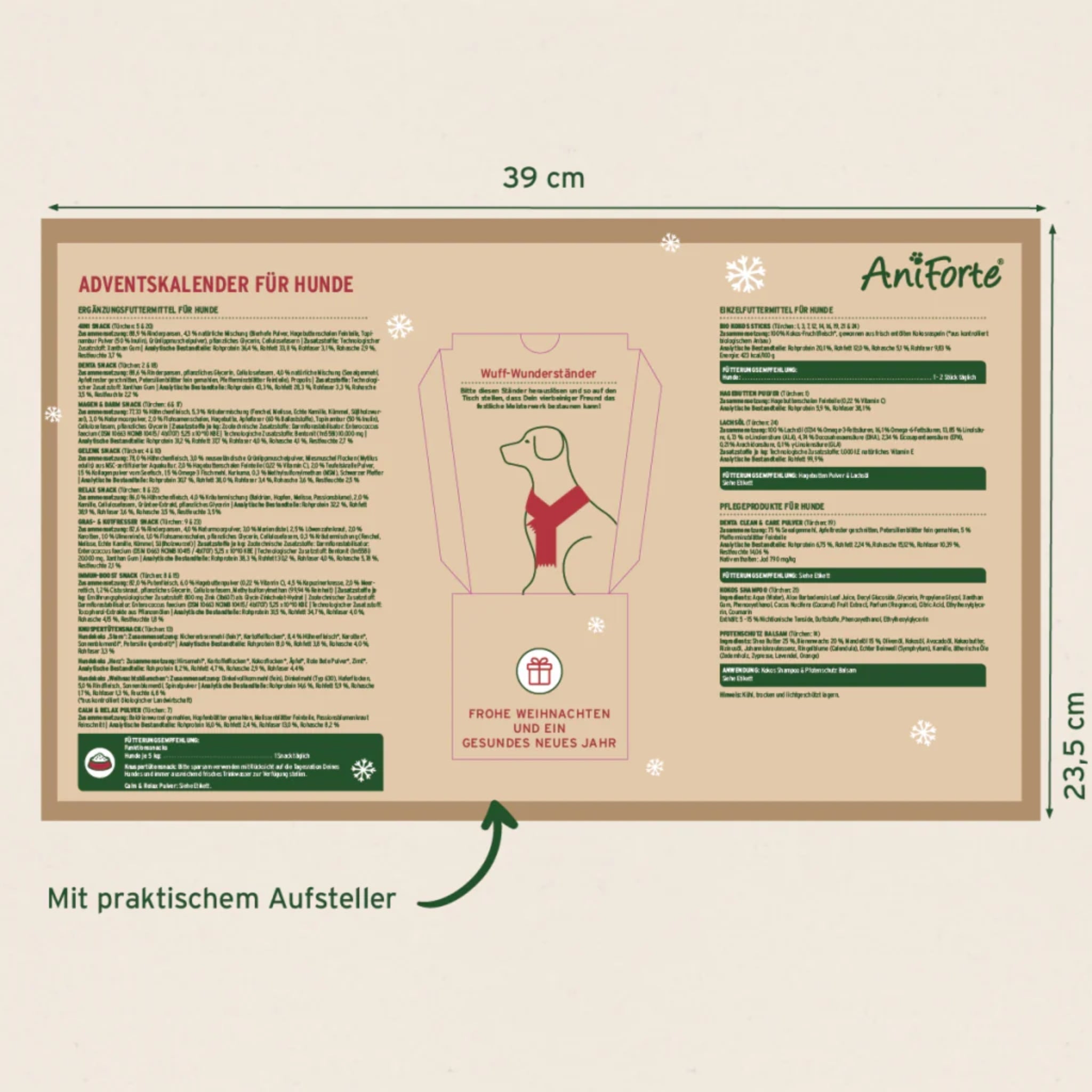 AniForte Premium Adventskalender für Hunde - Woofshack