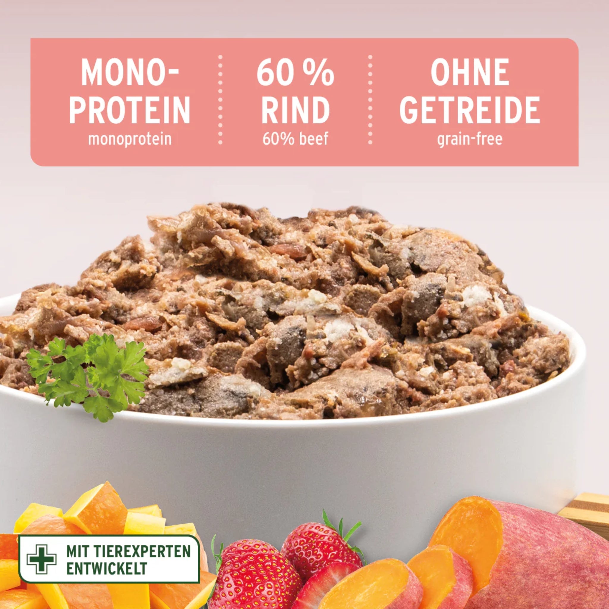 AniForte Pure Nature Junior Menu Beef – Premium Welpen - Nassfutter für gesundes Wachstum, 100% natürlich &amp; getreidefrei - Woofshack