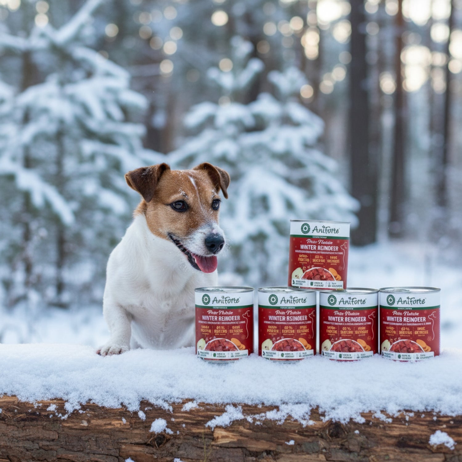 AniForte Pure Nature Winter Reindeer – Premium Hundenassfutter mit Rentier, Kürbis &amp; Preiselbeeren für starke Abwehrkräfte