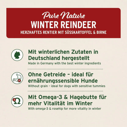 AniForte Pure Nature Winter Reindeer, Hunde Nassfutter - Woofshack