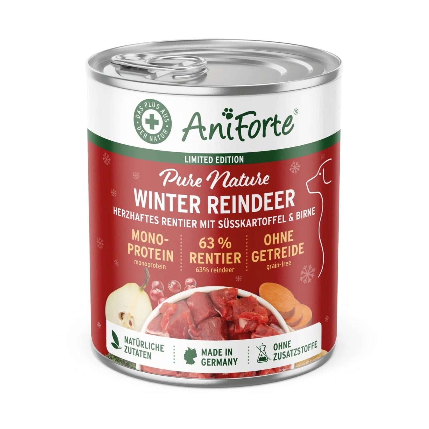 wie lange kann man nassfutter im kühlschrank aufbewahren AniForte Winter Reindeer Hundenassfutter