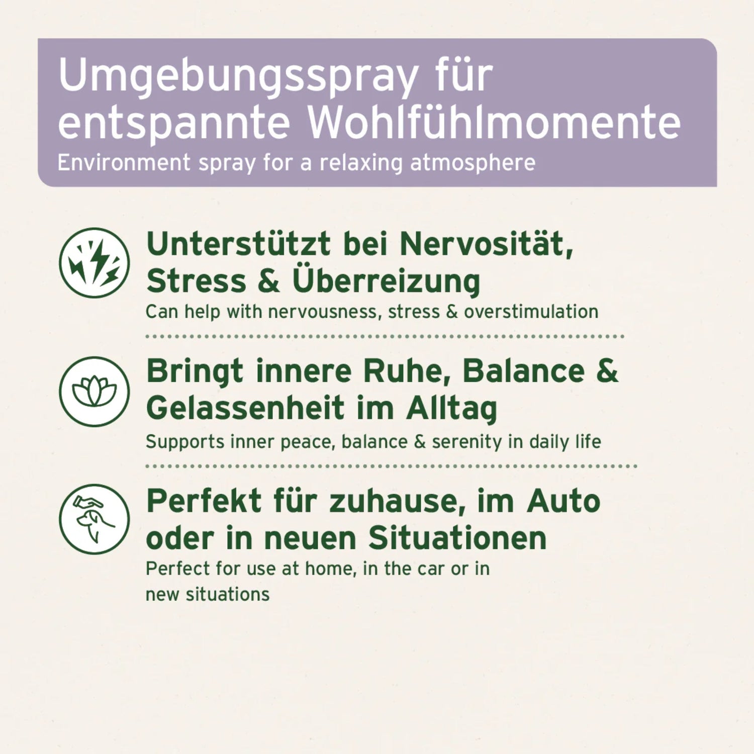 AniForte Relax Spray für Hunde &amp; Katzen – Natürliche Beruhigung bei Stress, Angst &amp; Unruhe durch Silvester, Gewitter &amp; Autofahrten - Woofshack