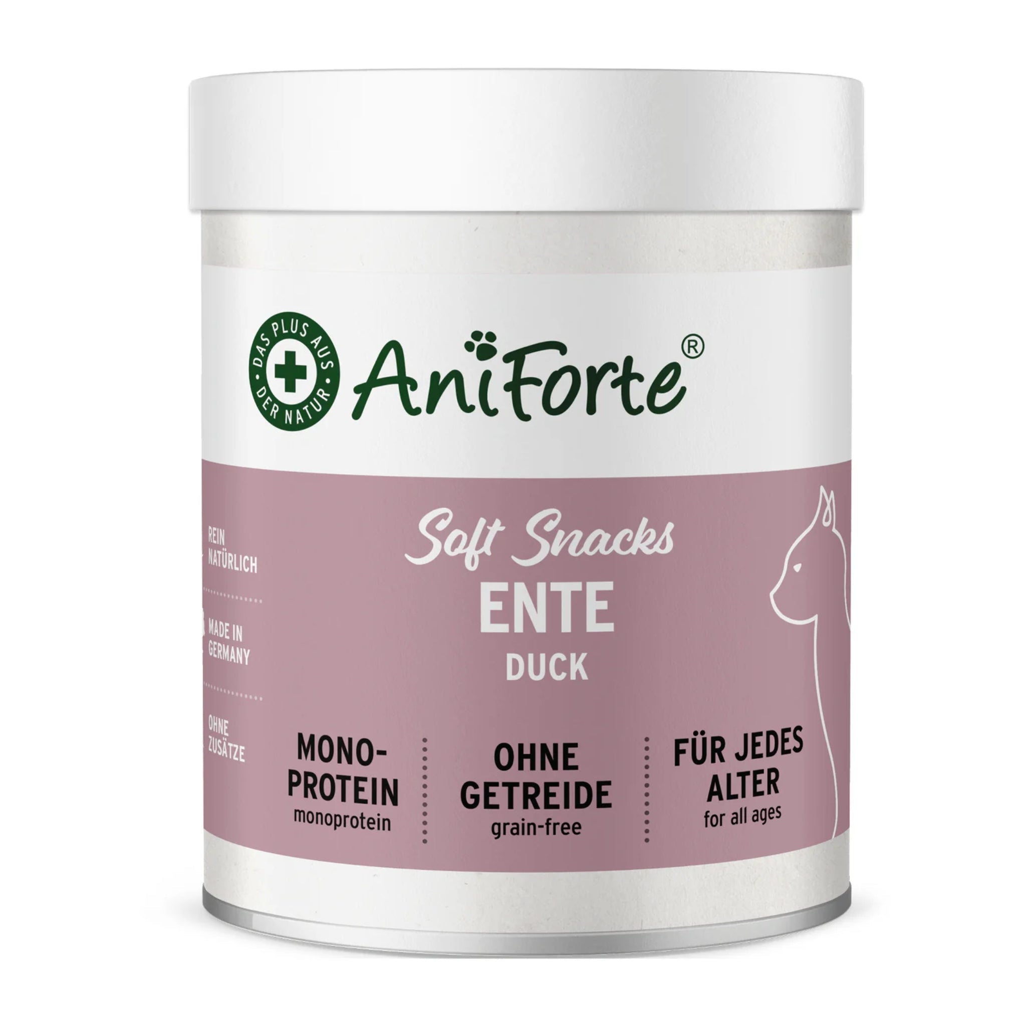 AniForte Soft Snack Ente – Weiche Premium - Leckerlis für Katzen, Natürlich &amp; Getreidefrei, Ideal für Training &amp; Belohnung - Woofshack