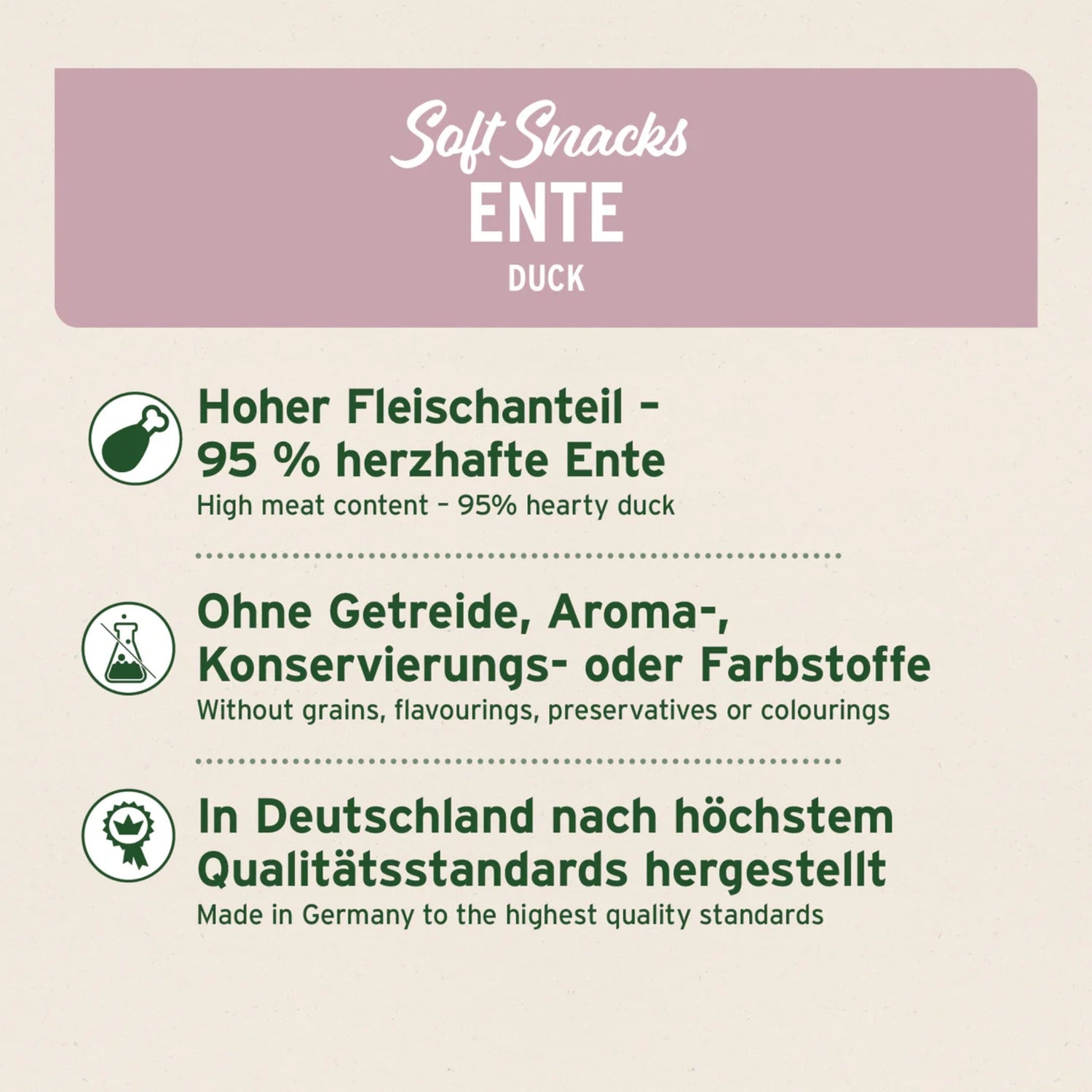 AniForte Soft Snack Ente – Weiche Premium - Leckerlis für Katzen, Natürlich &amp; Getreidefrei, Ideal für Training &amp; Belohnung - Woofshack