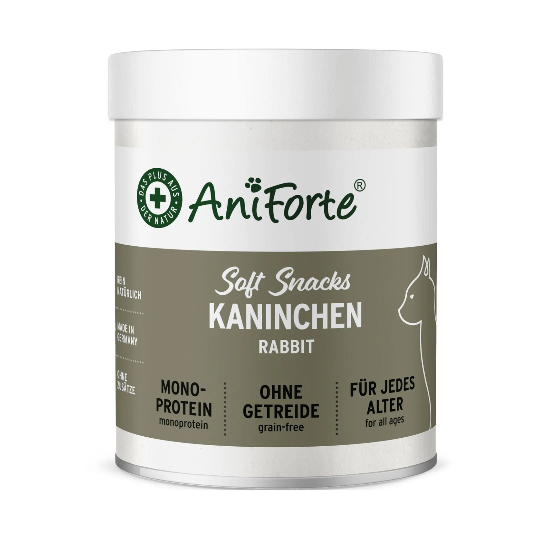 AniForte Soft Snack Kaninchen – Weiche Premium Katzensnacks mit 95% Kaninchenfleisch, Getreidefrei &amp; Ohne Zusätze - Woofshack