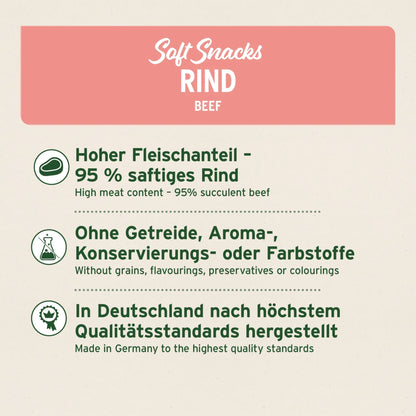 AniForte Soft Snack Rind – Weiche Katzensnacks aus 100% natürlichem Rindfleisch für anspruchsvolle Katzen - Woofshack