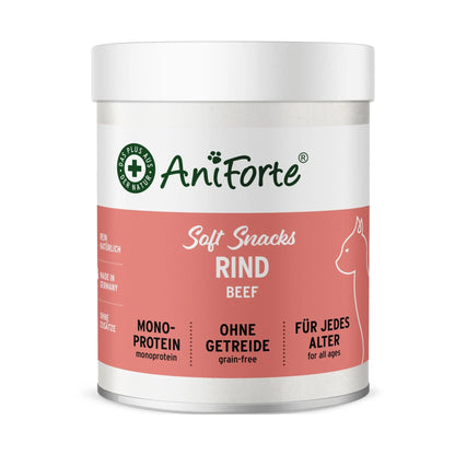AniForte Soft Snack Rind – Weiche Katzensnacks aus 100% natürlichem Rindfleisch für anspruchsvolle Katzen - Woofshack