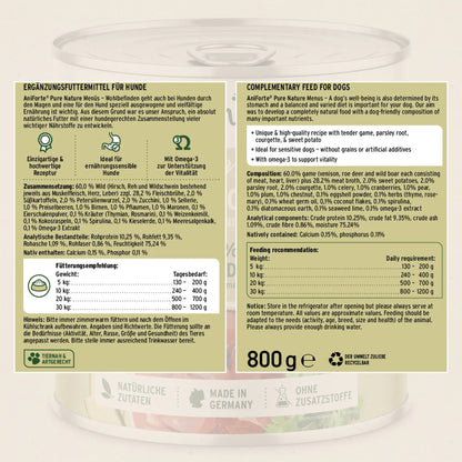 AniForte Pure Nature Wild Forest, Hunde Nassfutter