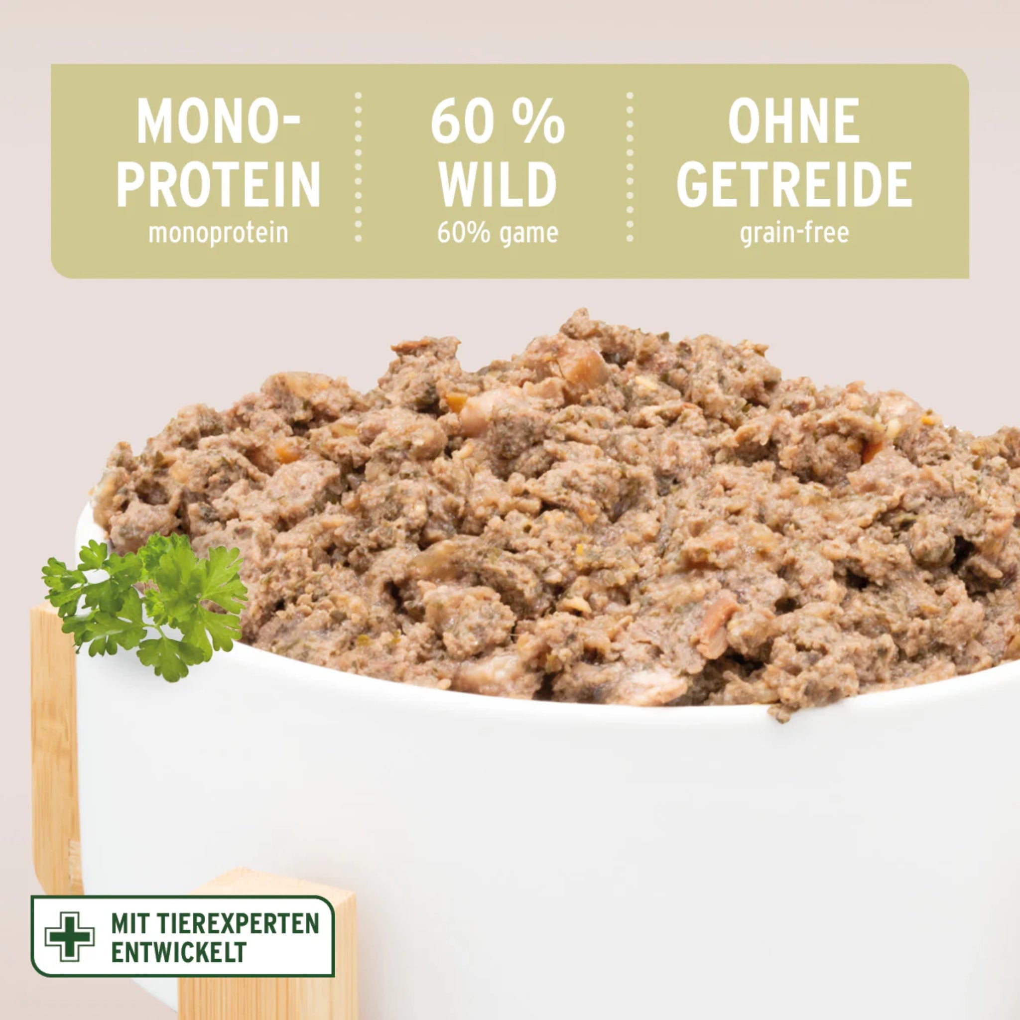 AniForte Pure Nature Wild Forest Premium Nassfutter – Getreidefreies Hundefutter mit Wildfleisch für natürliche Vitalität &amp; glänzendes Fell