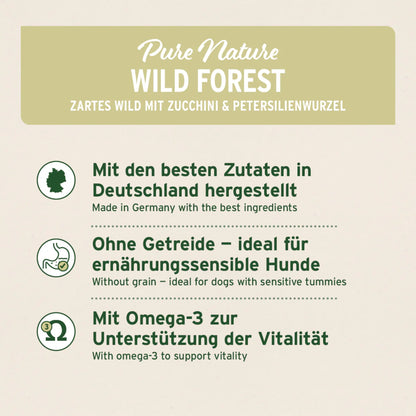 AniForte Pure Nature Wild Forest, Hunde Nassfutter