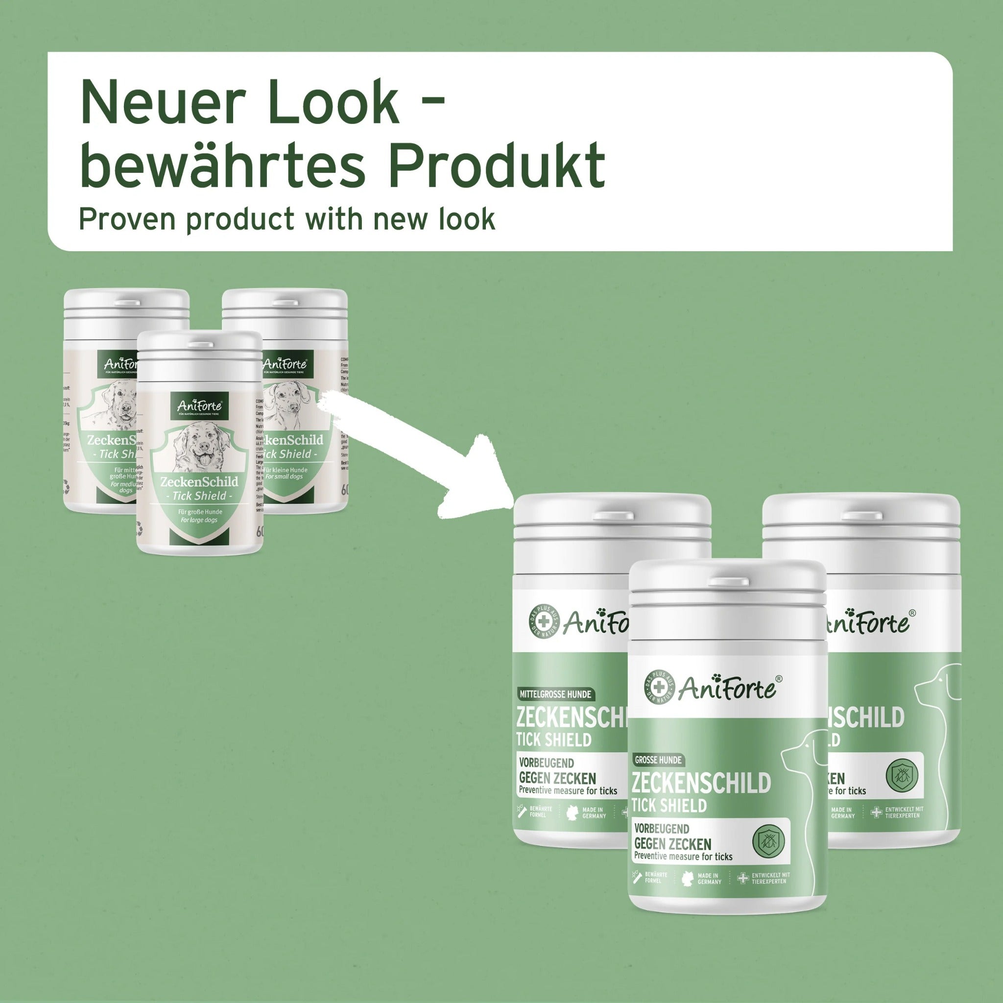 AniForte ZeckenSchild Kapseln für Hunde – Natürlicher Zeckenschutz mit Bierhefe &amp; Vitamin B-Komplex für starke Hautbarriere und Abwehrkraft