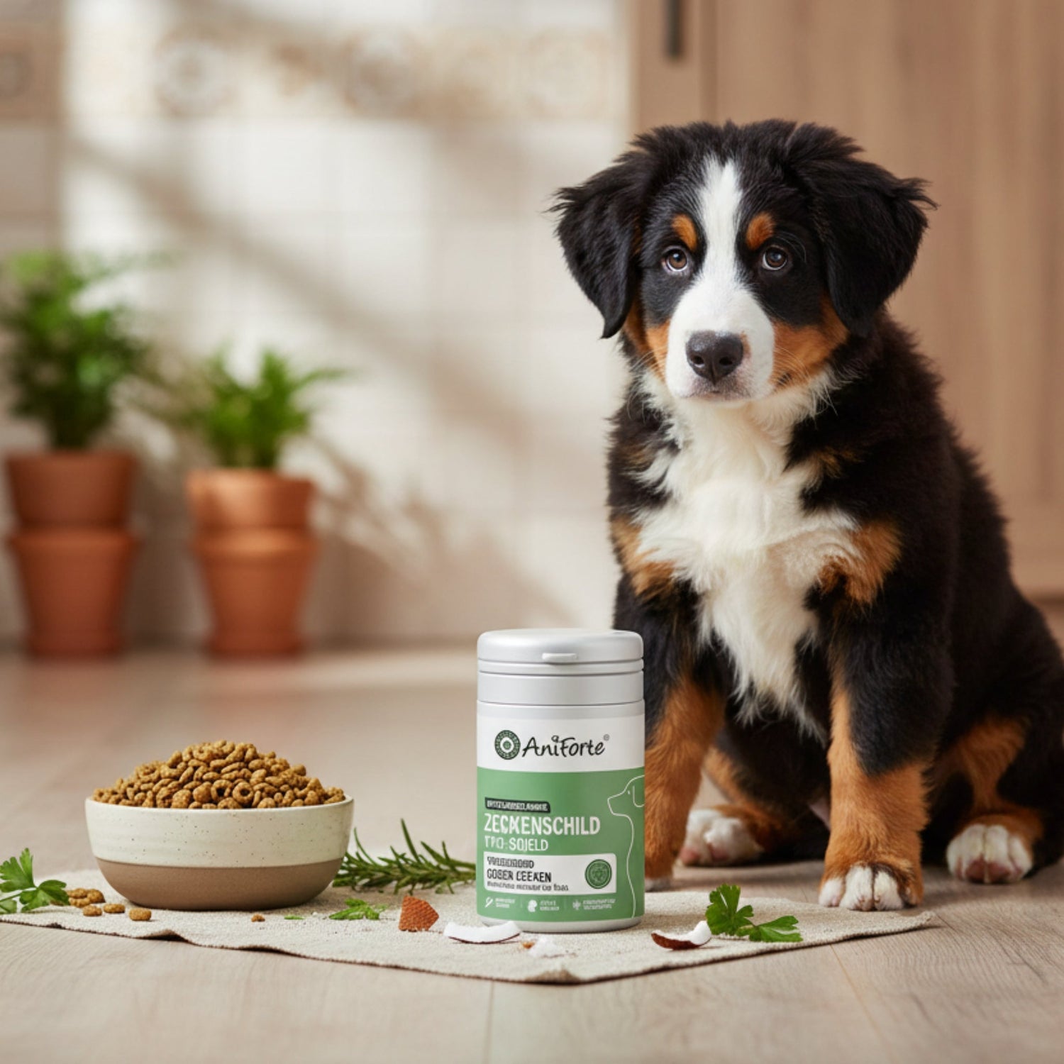 AniForte ZeckenSchild Kapseln für Hunde – Natürlicher Zeckenschutz mit Bierhefe &amp; Vitamin B-Komplex für starke Hautbarriere und Abwehrkraft - Woofshack