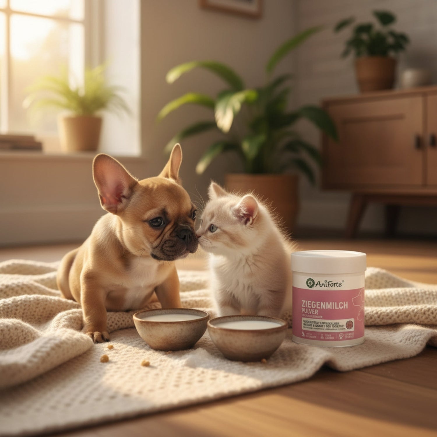 AniForte Ziegenmilch Pulver für Hunde &amp; Katzen - Natürliche Aufzucht &amp; Verdauung - Woofshack