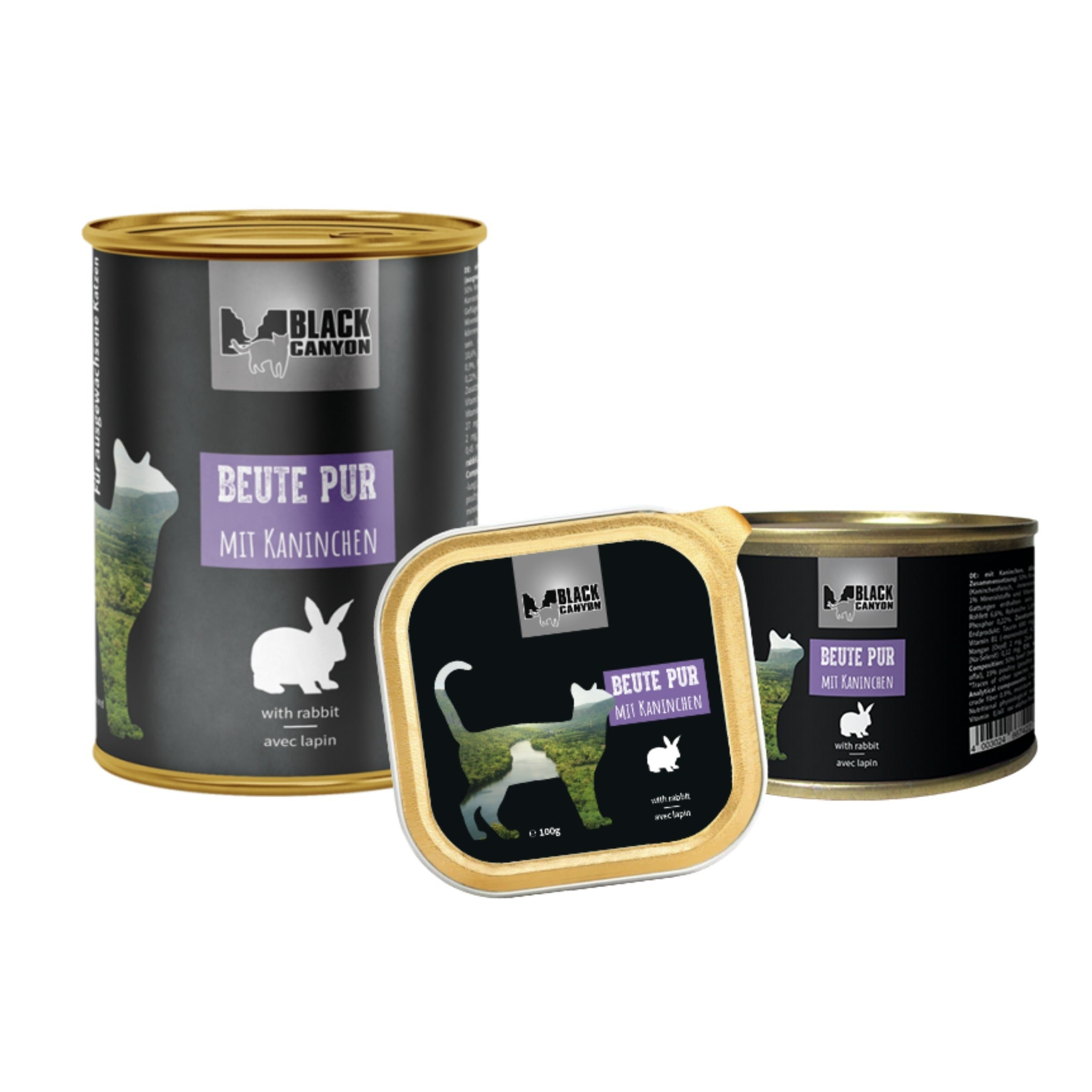 Black Canyon Beute Pur mit Kaninchen - Katzen Nassfutter - Woofshack