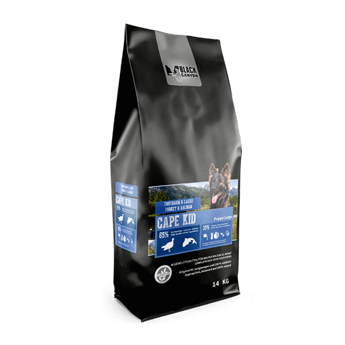 Black Canyon Cape Kid - Puppy Large - Truthahn &amp; Lachs - Woofshack