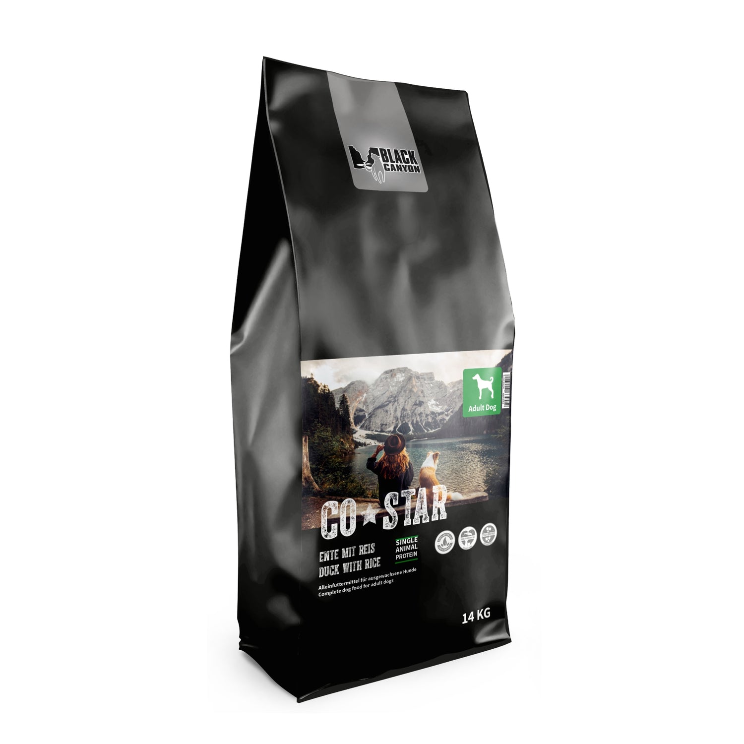 Black Canyon CoStar Adult Ente &amp; Reis – Premium Trockenfutter für ausgewachsene Hunde mit hochwertiger Ente, bekömmlichem Reis und natürlichen Zutaten