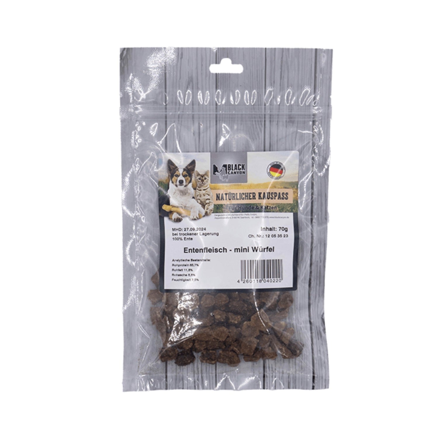 Black Canyon Entenfleisch Mini Würfel, Hunde Kausnack - Woofshack