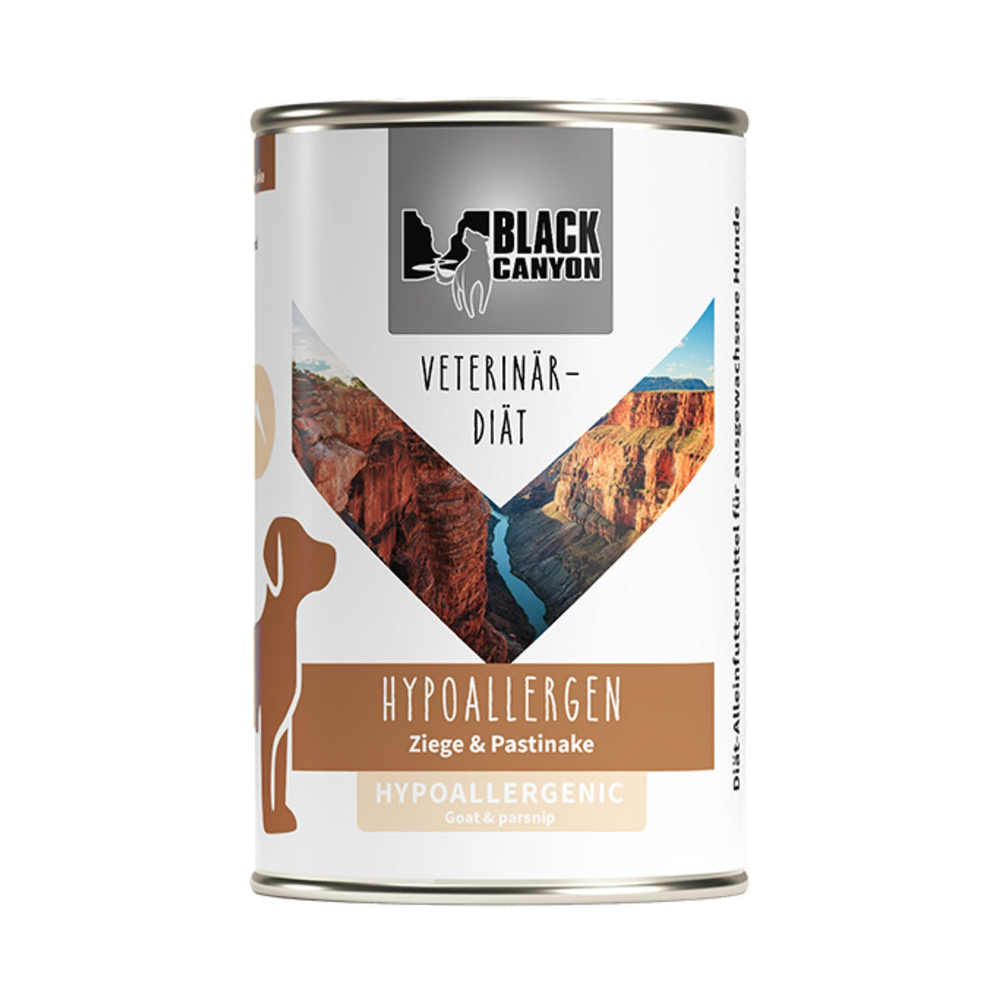 Black Canyon Hypoallergen Ziege – Veterinär-Diät Nassfutter für Hunde mit Allergien, Futtermittelunverträglichkeiten &amp; sensiblem Verdauungssystem | Getreidefrei, Monoprotein - Woofshack