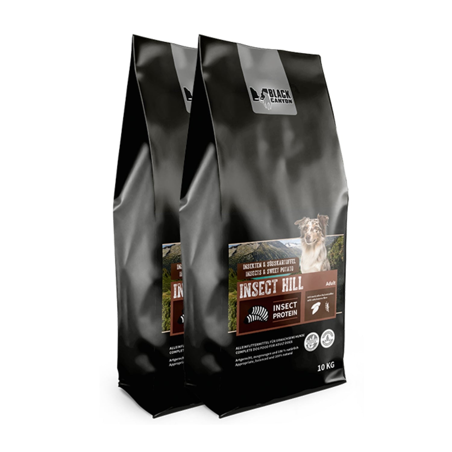 Black Canyon Insect Hill Hundefutter – Hypoallergenes Singleprotein - Trockenfutter mit Insekten &amp; Süßkartoffel für sensible Hunde - Woofshack