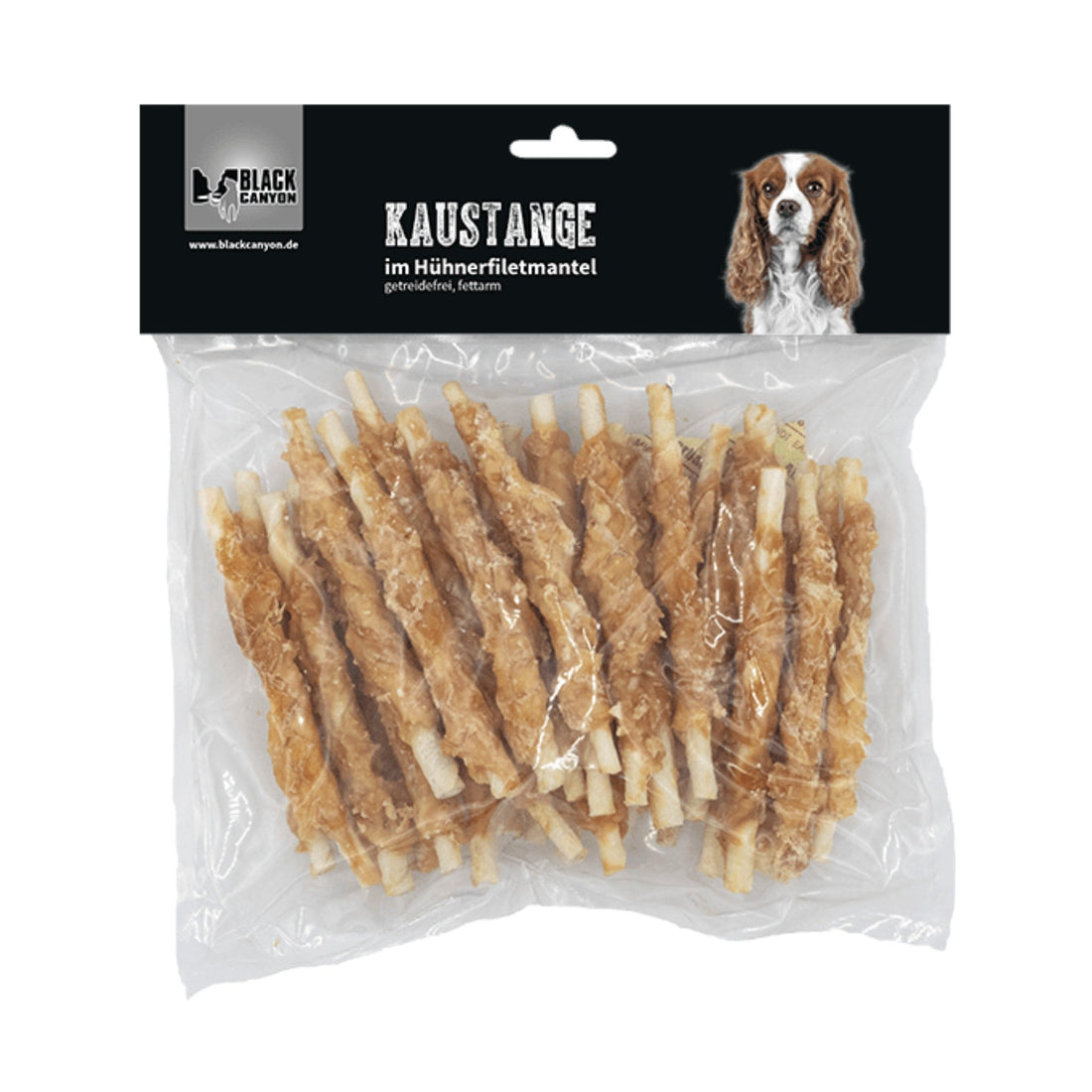 Black Canyon Kaustange im Hühnerfiletmantel, Hunde Kausnack - Woofshack