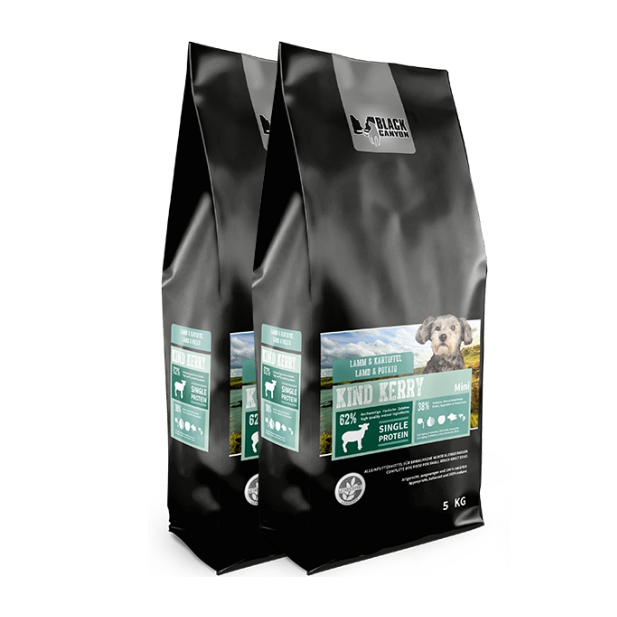 Black Canyon Kind Kerry Mini – Hypoallergenes Singleprotein Lamm Trockenfutter für kleine Hunde mit empfindlicher Verdauung - Woofshack