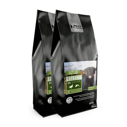 Black Canyon Labrador Truthahn &amp; Lachs Trockenfutter – Speziell für Retriever entwickelt, mit optimiertem Energiegehalt gegen Übergewicht, getreidefrei, gelenkschonend mit Grünlippmuschel - Woofshack