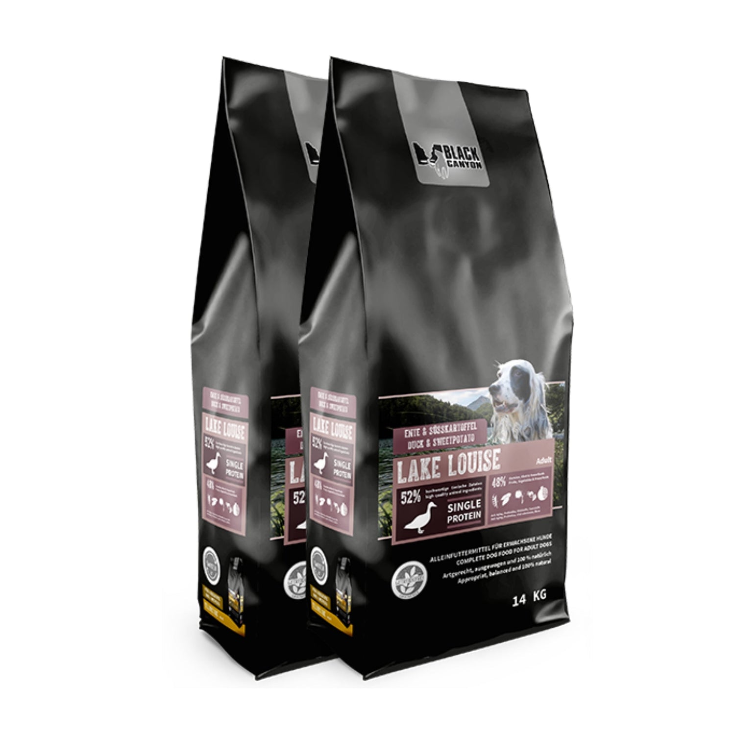 Black Canyon Lake Louise – Premium Singleprotein Trockenfutter mit Ente &amp; Süßkartoffel für ernährungssensible Hunde - Woofshack
