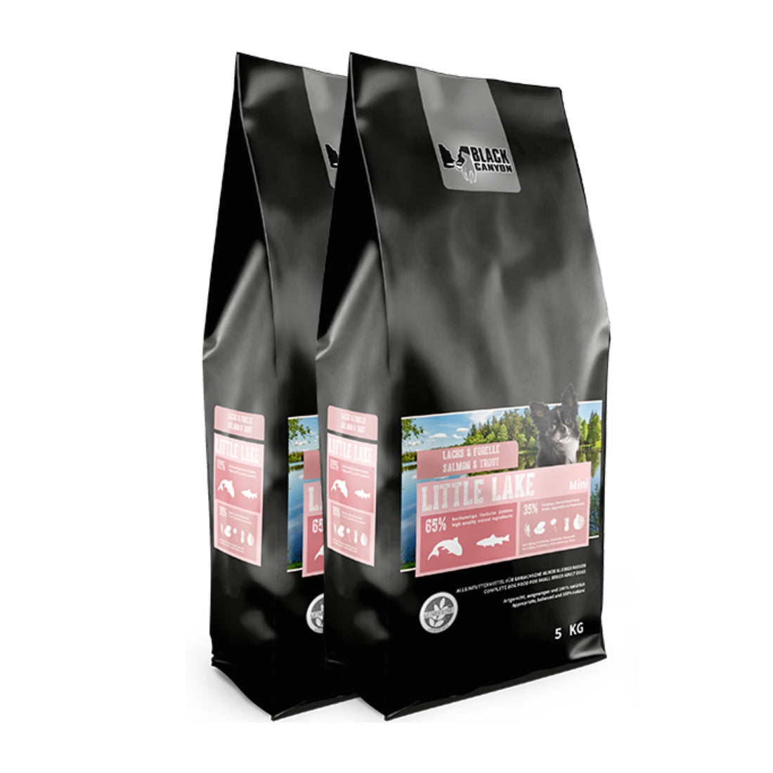 Black Canyon Little Lake Mini Lachs &amp; Forelle - Premium Trockenfutter für kleine Hunde mit hochwertigem Fisch, natürlichen Zutaten und optimaler Nährstoffversorgung - Woofshack