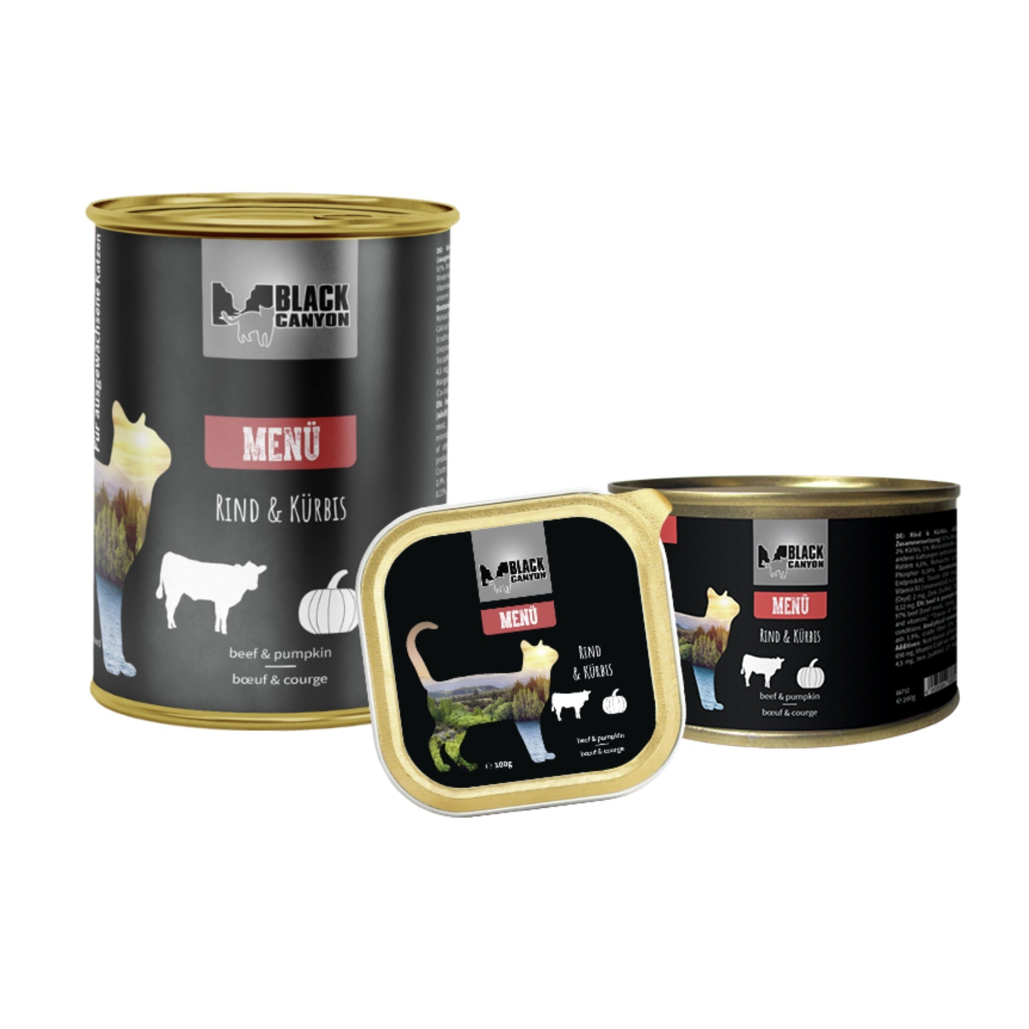 Black Canyon Menü Rind &amp; Kürbis - Katzen Nassfutter - Woofshack