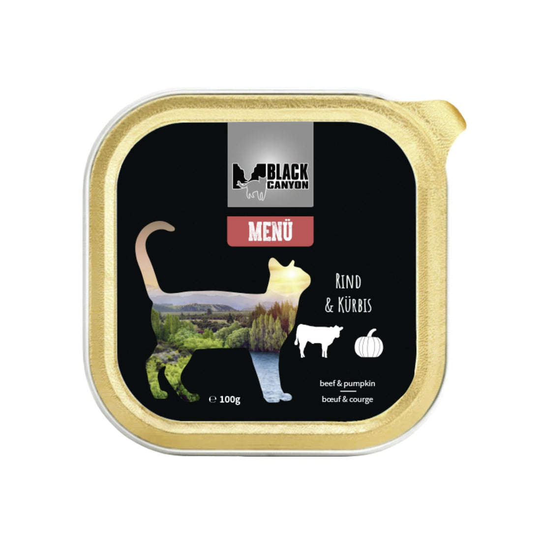 Black Canyon Menü Rind &amp; Kürbis - Katzen Nassfutter - Woofshack