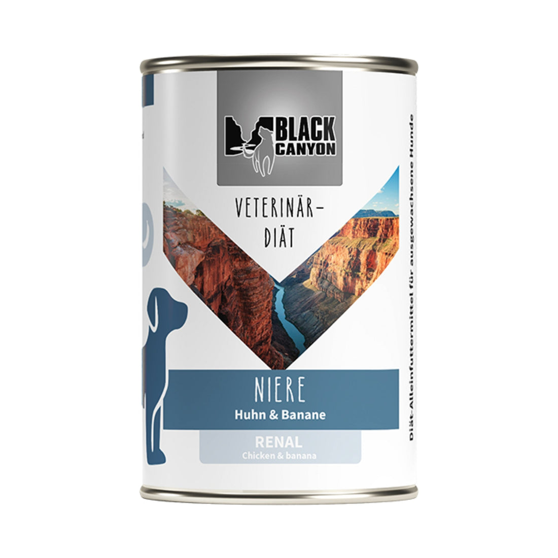 Black Canyon Niere – Veterinär-Diät-Nassfutter für ausgewachsene Hunde mit Nierenerkrankung | Huhn &amp; Banane, glutenfrei, schonend gegart - Woofshack