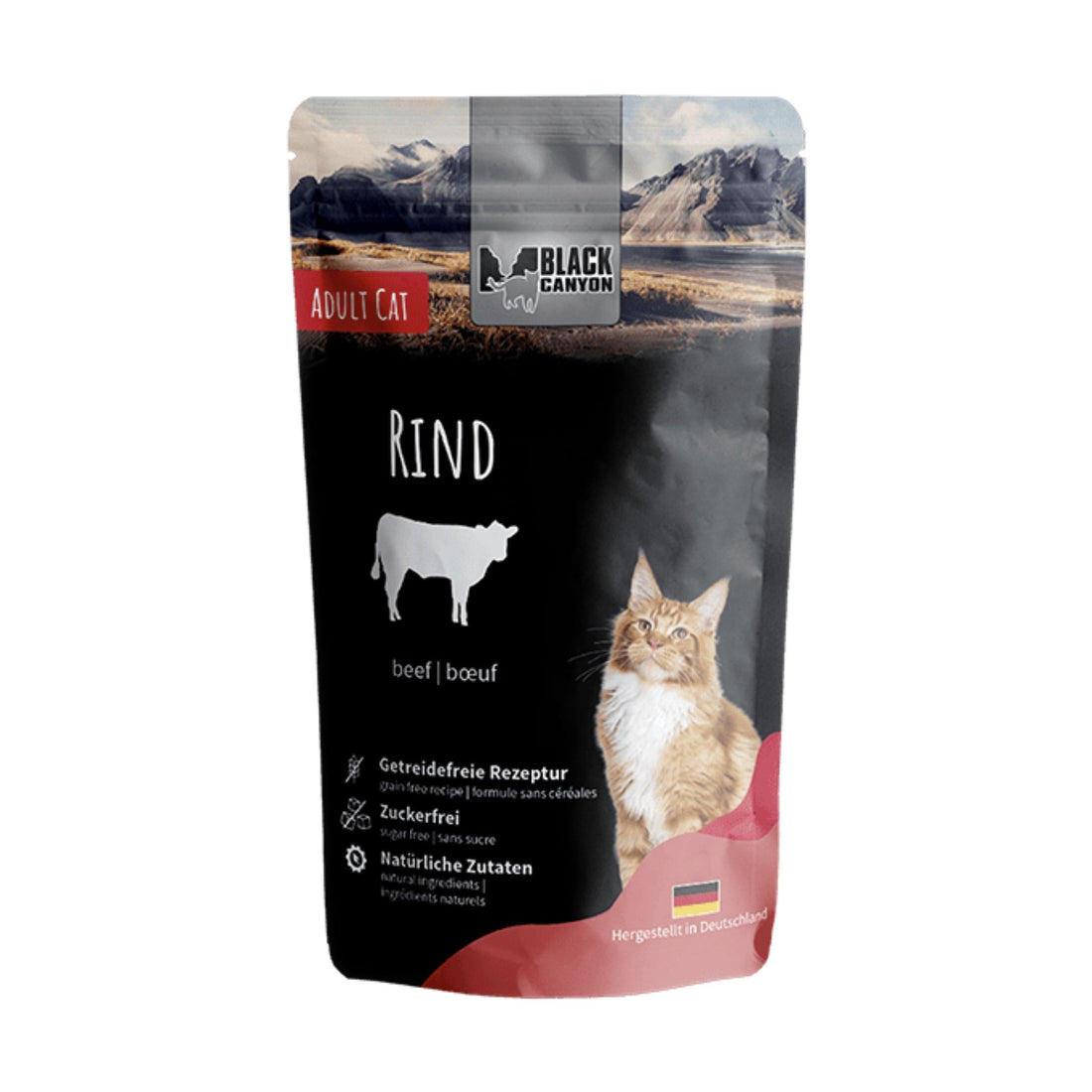 Black Canyon Pouch Rind - Katzen Nassfutter - Woofshack
