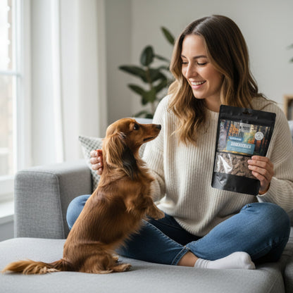 Black Canyon Rinderherzen – Luftgetrocknete Premium - Belohnung für Hunde &amp; Katzen | Natürlicher Trainingssnack | Getreidefrei &amp; Proteinreich - Woofshack