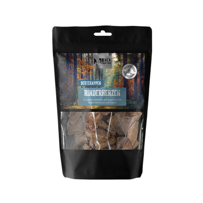 Black Canyon Rinderherzen – Luftgetrocknete Premium - Belohnung für Hunde &amp; Katzen | Natürlicher Trainingssnack | Getreidefrei &amp; Proteinreich - Woofshack