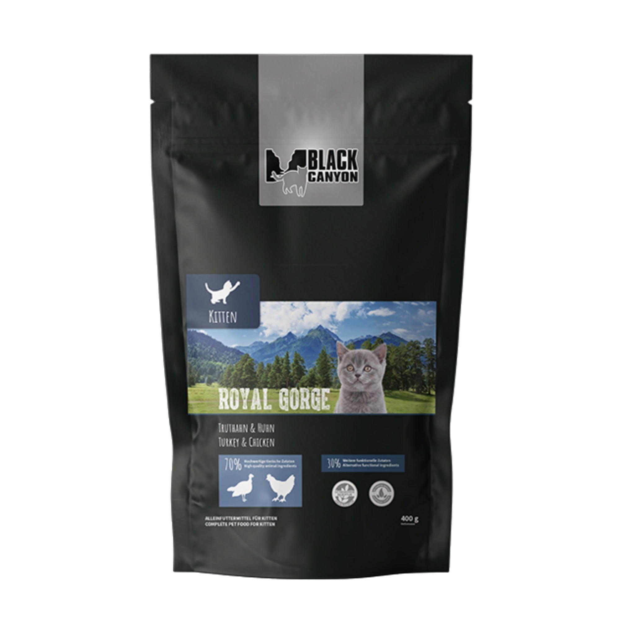 Black Canyon Royal Gorge - Truthahn &amp; Huhn - Kitten Trockenfutter - Woofshack