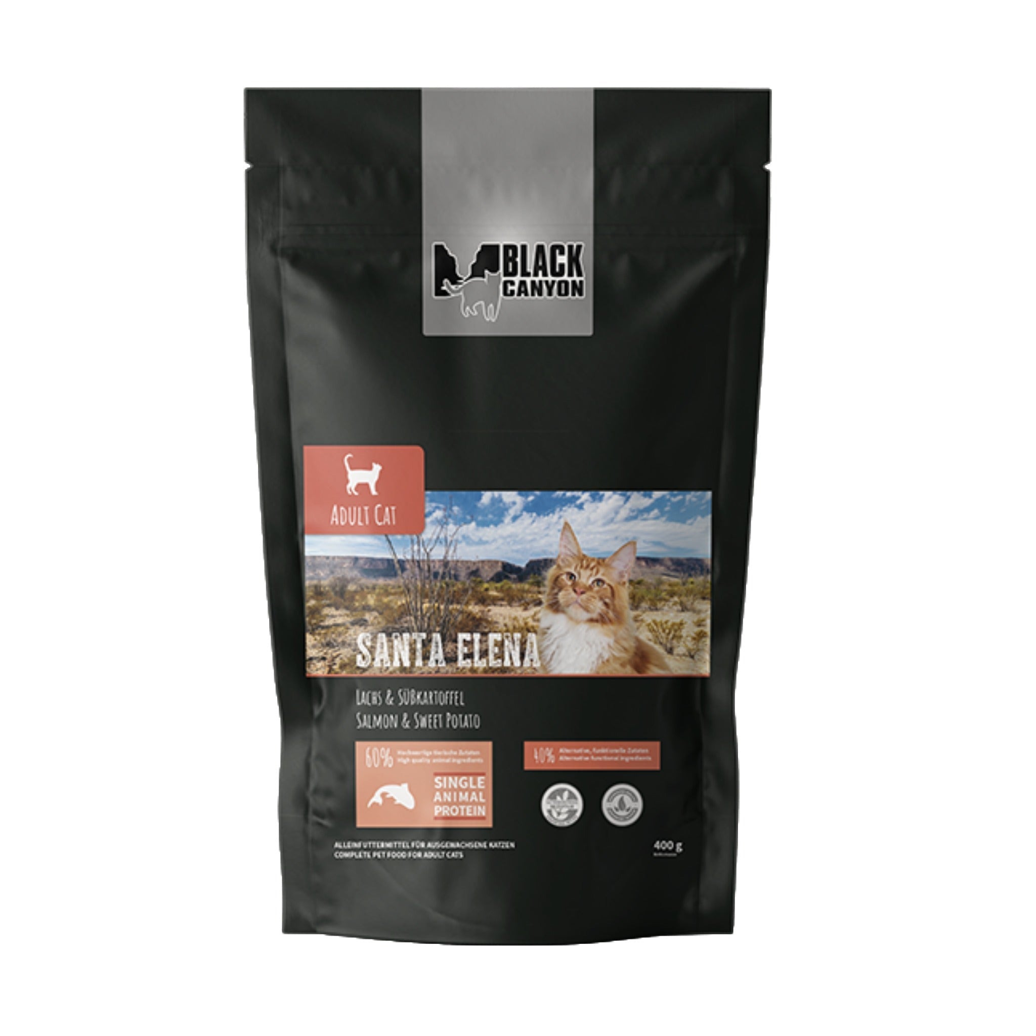 Black Canyon Santa Elena - Lachs &amp; Süßkartoffel - Katzen Trockenfutter - Woofshack